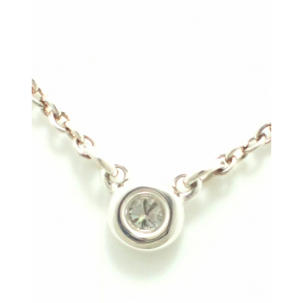 TIFFANYCo Tiffany By the Yard Necklace Silver Diamond